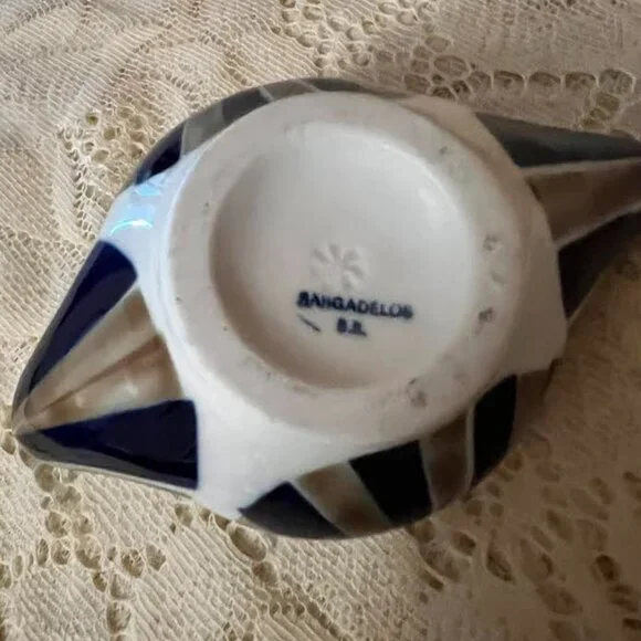 Sargadelos (B.B.) Ceramic Oil Lamp / Vintage (Rare Find)